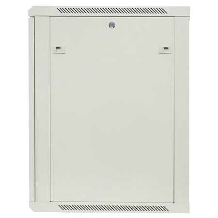 Шкаф настенный 19" TERACOM PRO 15U 600х600 мм дверь стеклянная с замком-ручкой серый