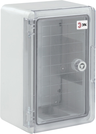 Щит пластиковый ЩМП-П ЭРА box302013_t 300х200х130мм прозрачная дверь УХЛ1 IP65 IK10