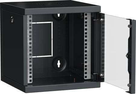 ITK LINEA WS Шкаф 10" 6U 320х310мм дверь стекл. черн.