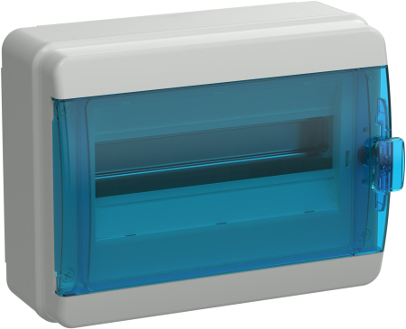 TEKFOR Корпус пласт. КМПн-12 IP65 син. прозр. дверь IEK