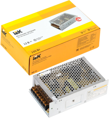 Драйвер LED ИПСН-PRO 150Вт 12 В блок - клеммы  IP20 IEK
