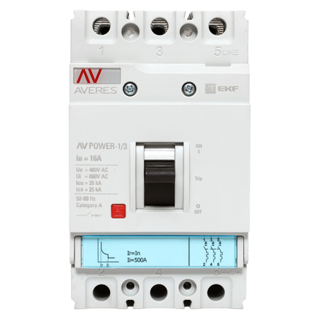 Автоматический выключатель AV POWER-1/3  16А 35kA TR