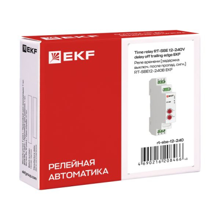 Реле времени (задержка выключ. после пропад. сигн.) RT-SBE12-240В EKF PROxima