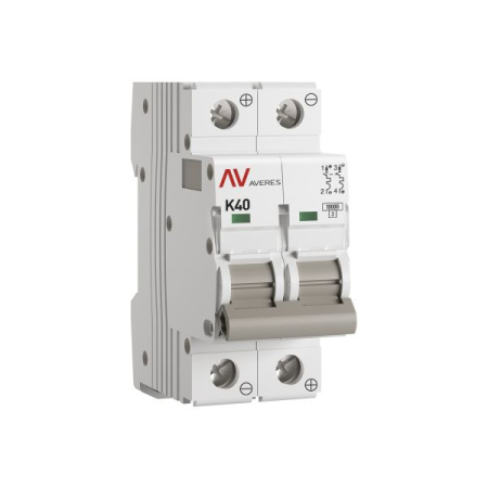 Выключатель автоматический AV-10 DC 2P 40A (K) 10kA EKF AVERES