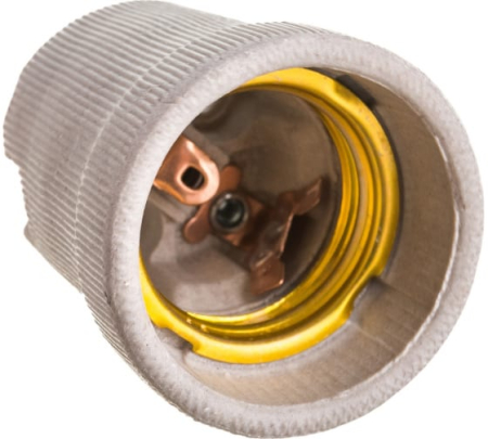 Патрон Е27 Д-002 керамический подвесной IN HOME