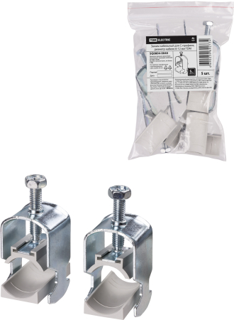 Зажим кабельный для С-профиля, диаметр кабеля 6-12 мм TDM