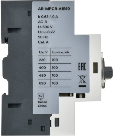 ARMAT Авт. выкл. защиты двигателя A1 GV2P 0,63-1А IEK