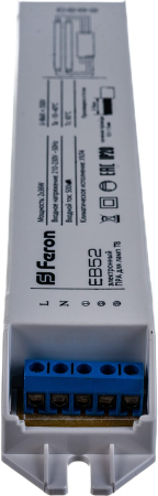 Аппарат пускорегулирующий электронный (балласт), 2*36W T8/G13 230V, EB52