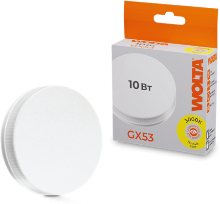 Лампа LED WOLTA R75 10Вт 825Лм GX53  3000К   1/100