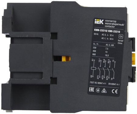 Контактор КМИ-23210 32А 230В/АС3 1НО IEK