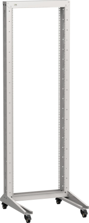 ITK LINEA F Стойка 1-рамная на рол. 42U 600х600мм серая