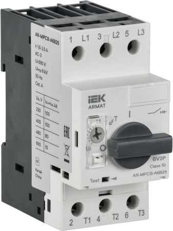 ARMAT Авт. выкл. защиты двигателя A6 GV2P 1,6-2,5А IEK