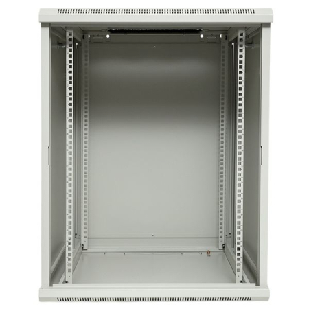 Шкаф настенный 19" TERACOM PRO 15U 600х600 мм дверь стеклянная с замком-ручкой серый