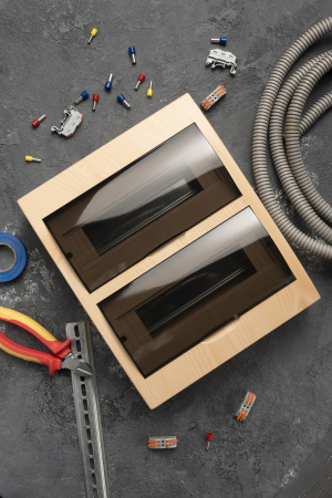 Щит распределительный навесной ЩРН-П-24 светлое дерево IP41 EKF PROxima