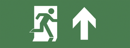 INFO-SSA-104 ЭРА Самоклеящаяся этикетка 350х130мм "Фигура/стрелка вверх" SSA-101 (5/20000)