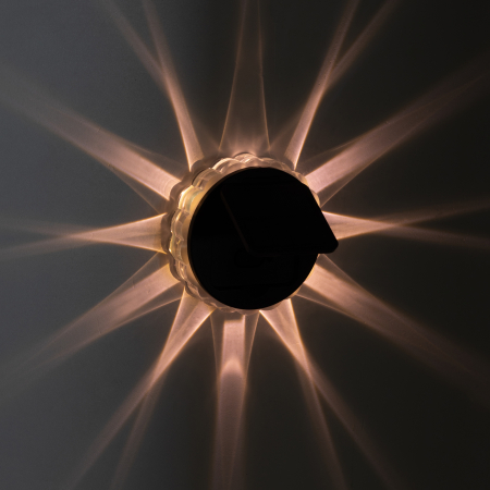 Светильник уличный ЭРА ERAFS012-08 на солнечной батарее настенный Звезда 1 LED 7*7*2 см