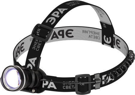 Фонарь GA-806  ЭРА налобный аккумуляторный, рег фокус,  [5 Вт CREE, алюминий, литий 2,5Ач, USB, коро