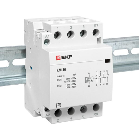 Контактор модульный КМ 16А 3NО+NC (3 мод.) EKF PROxima