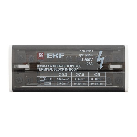 Шина нулевая в корпусе (2х11) EKF PROxima