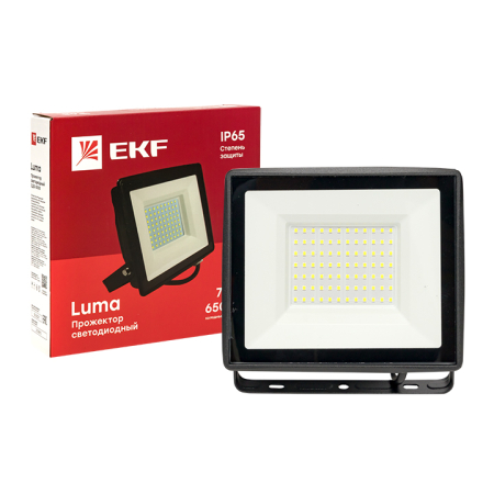 Прожектор светодиодный СДО-3005 75Вт 6500К IP65 EKF Basic