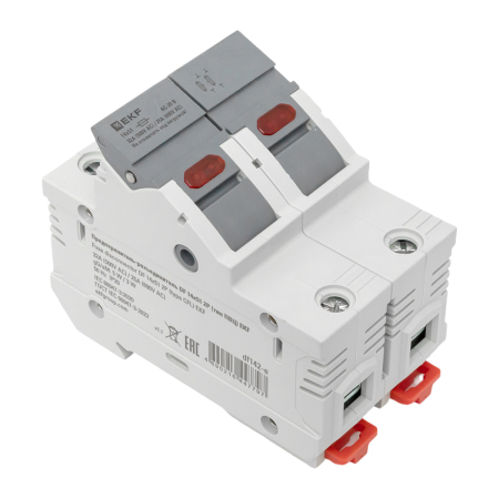 Предохранитель-разъединитель DF 14х51 2Р (тип ПВЦ)  EKF