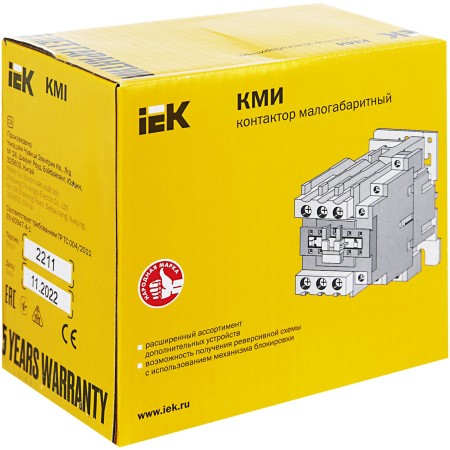 Контактор КМИ-34012 40А 400В/АС3 1НО;1НЗ IEK