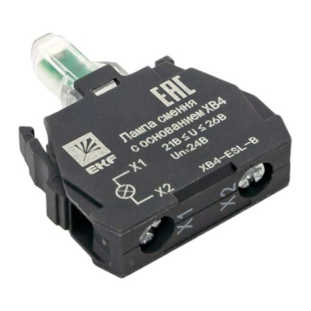 Лампа сменная c основанием XB4 синяя 24В EKF PROxima