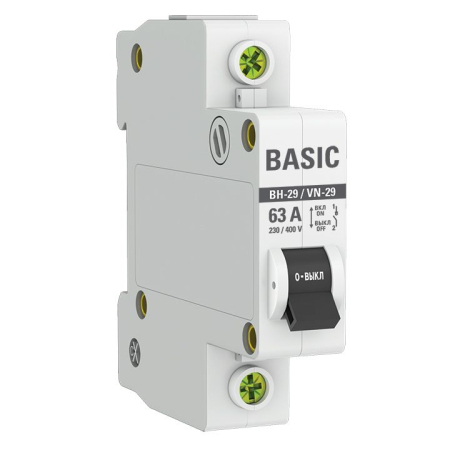 Выключатель нагрузки 1P 63А ВН-29 Basic