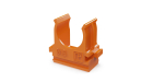 Крепёж-клипса для труб АБС-пластик оранжевая d16 мм (100шт/2000шт уп/кор) Промрукав