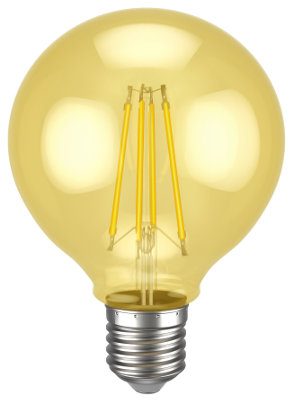 Лампа LED G95 шар золото 6Вт 230В 2700К E27 серия 360° IEK