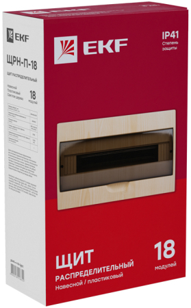 Щит распределительный навесной ЩРН-П-18 светлое дерево IP41 EKF PROxima