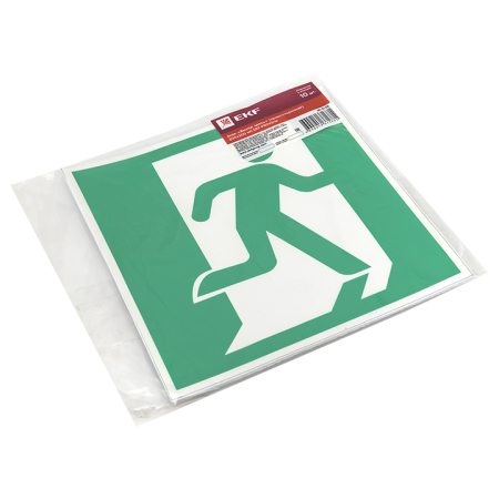 Знак "Выход здесь" (правосторонний) 200х200мм EKF PROxima