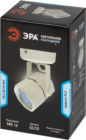 OL2 GU10 WH Светильник ЭРА Накладной, белый (50/900)