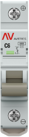 Выключатель автоматический AV-6 DC 1P  6A (C) 6kA EKF AVERES