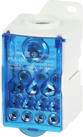 NO-122-43  Распределительный блок на DIN-рейку ЭРА  NO-122-43 РБД-400А