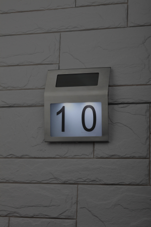 ERAFS048-09 Номер дома с подсветкой, на солнечной батарее, 2LED