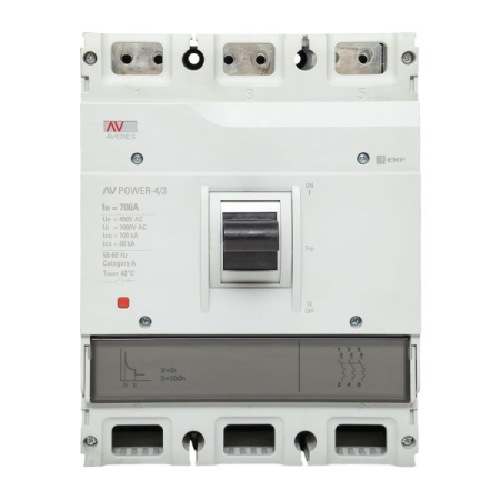 Выключатель автоматический в литом корпусе AV-POWER-4/3 700А 100кА TR EKF
