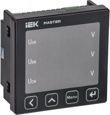 Вольтметр цифр. щит. 3-ф. RS-485 96х96 LED MASTER IEK