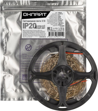 СД Лента ОНЛАЙТ 80 941 OLS-2835CW60-4.8-IP20-12V