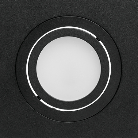 Встраиваемый cветильник WOLTA WDL-GU5.3/02BL-S IP20 под лампу GU5.3 квадратный Чёрный ALTO 92x92х25 1/100