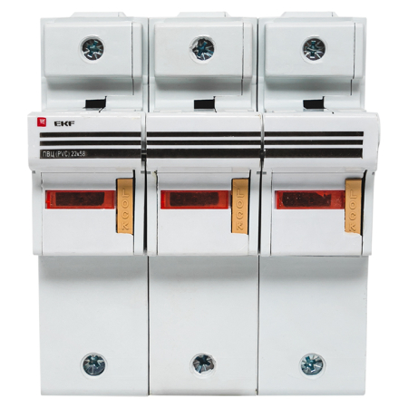 Предохранитель-разъединитель для ПВЦ 22x58 3P (с индикацией) EKF PROxima