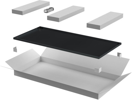 ITK LINEA E Дверь металлическая 600мм шкафа 42U чер.