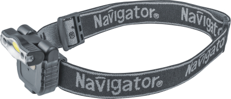 Фонарь Navigator 93 190 NPT-H27-ACCU налоб. 1COB LED 3Вт 1реж. Li-pol 0,5Ач