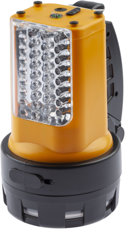 Фонарь PA-601  ЭРА прожектор АЛЬФА [19xLED + 24xLED, литий 3Ач, ЗУ 220V+12V, карт]