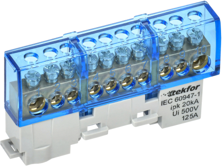 TEKFOR Шина N "ноль" изол. на унив. держ 8х12-10-С IEK