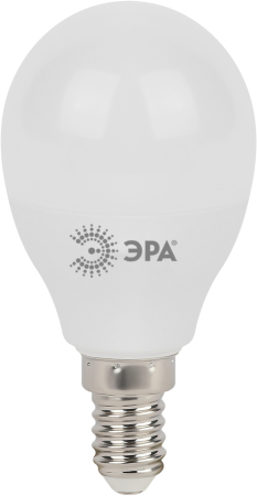 Лампа светодиодная Эра LED P45-9W-860-E14 (диод, шар, 9Вт, хол, E14)