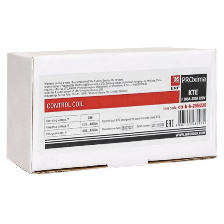 Катушка управления КТЭ F 265А-330А 220В EKF PROxima