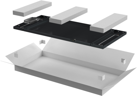 ITK LINEA N Панель задняя 600мм шкафа 24U чер.