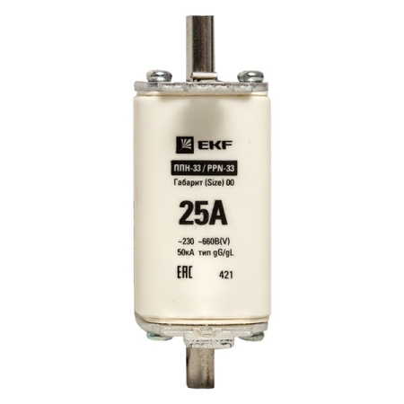 Плавкая вставка ППН-33 160/ 25А габарит 00 EKF PROxima