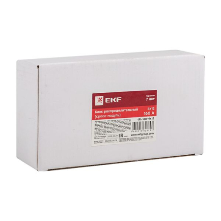 Блок распределительный (кросс-модуль) 160A (4x12) EKF PROxima